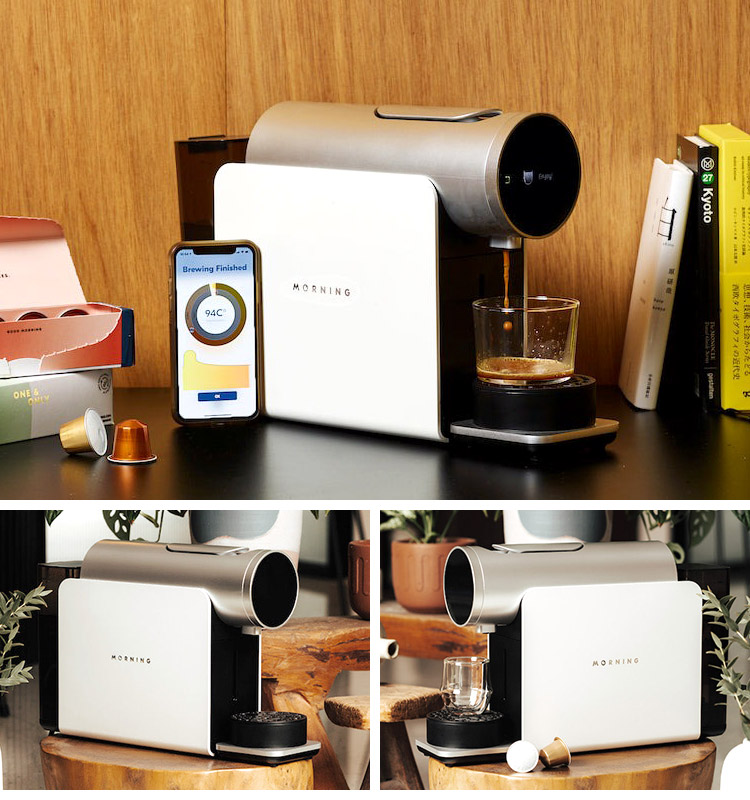 The Morning Machine エスプレッソマシン Amazon | The Morning Machine 次世代型 カプセル マシン エスプレッソ