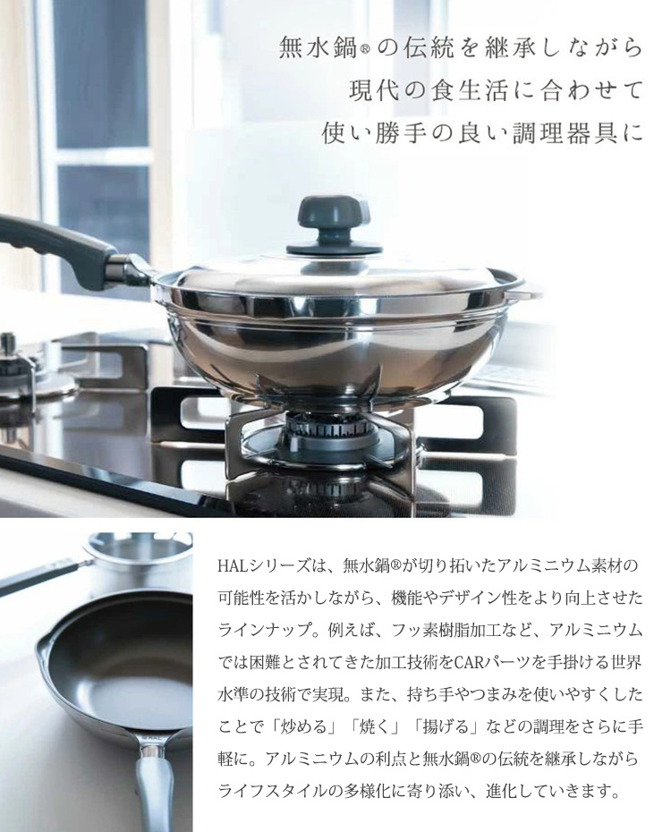HAL Series 無水鍋 ホームパンらいと（ガス火専用） （26cm 5合