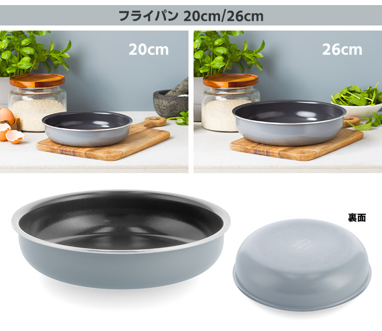 GREEN PAN（グリーンパン） クリックシェフ9点セット チャコールグレー