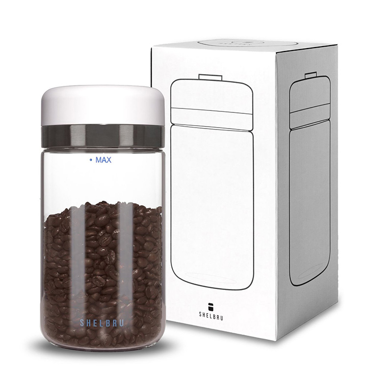SHELBRU スマートキャニスター （800ml シェルブル タイプC充電 白