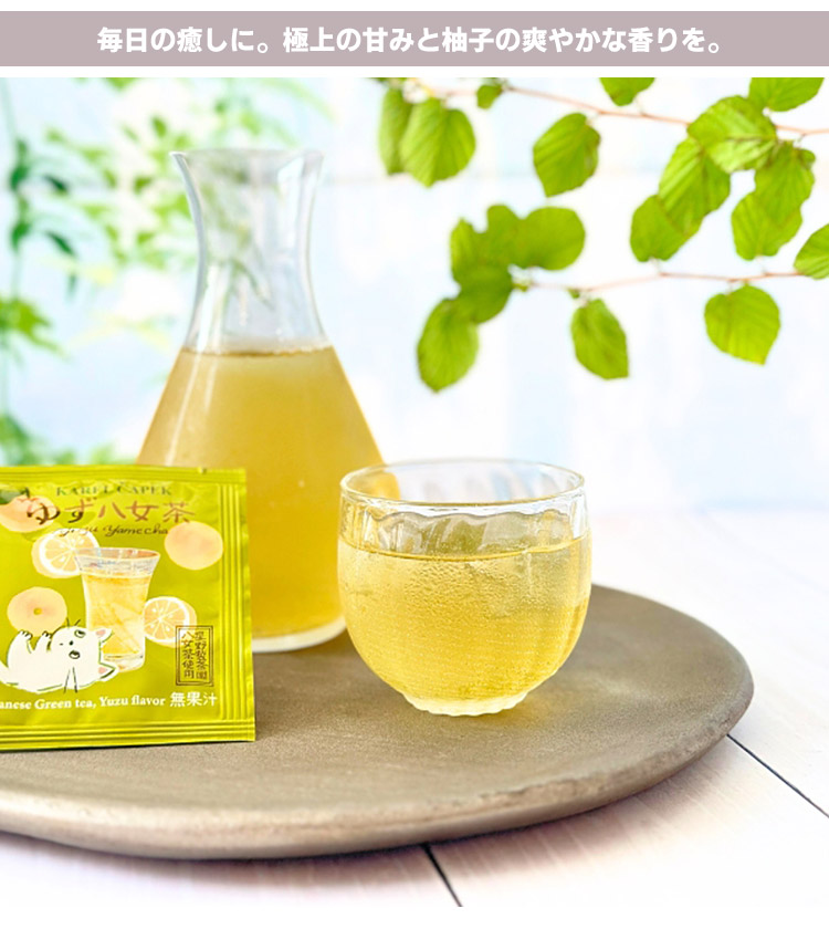 カレルチャペック ゆず八女茶 カップ用ティーバッグ10P （水出し
