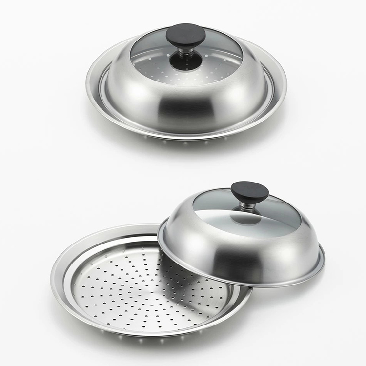 ヨシカワ 見える！フライパン用蒸し器 20〜22cm用 （正規品 日本製 燕