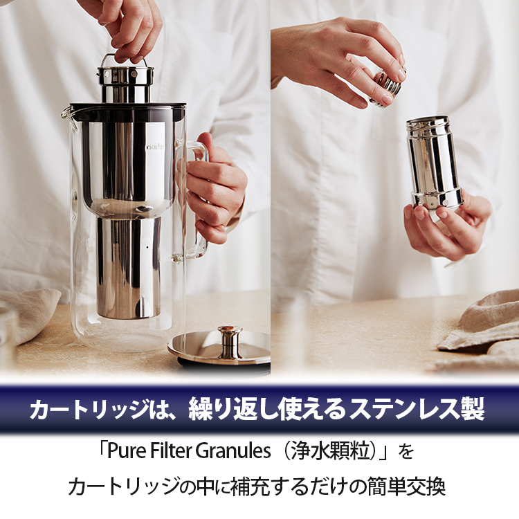 Aarke アールケ 浄水ボトル専用 浄水フィルター顆粒 3Pセット（3ヶ月分