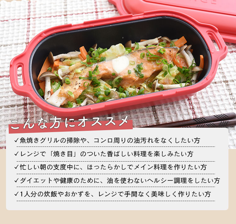 ムテキレンジ 電子レンジ調理器具 （時短 レジェンド松下 焼き魚 炊飯