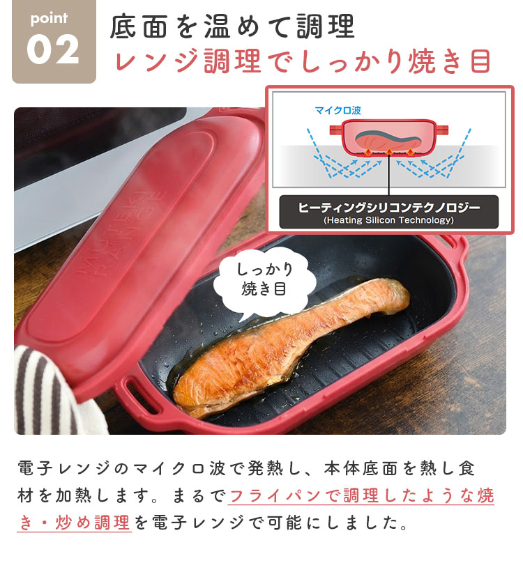 ムテキレンジ 電子レンジ調理器具 （時短 レジェンド松下 焼き魚 炊飯