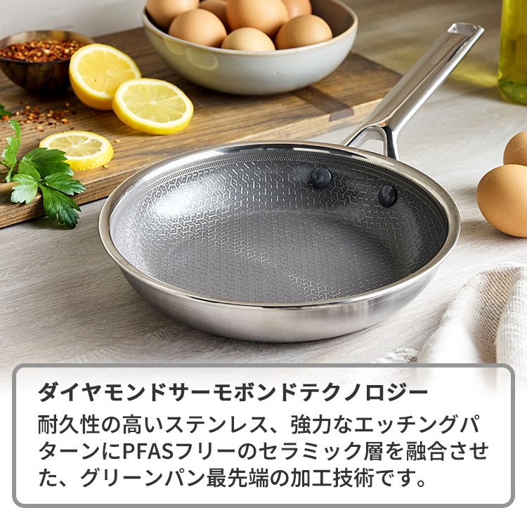 GREEN PAN（グリーンパン） GREENPAN APEX 深型フライパン 24cm ガラス