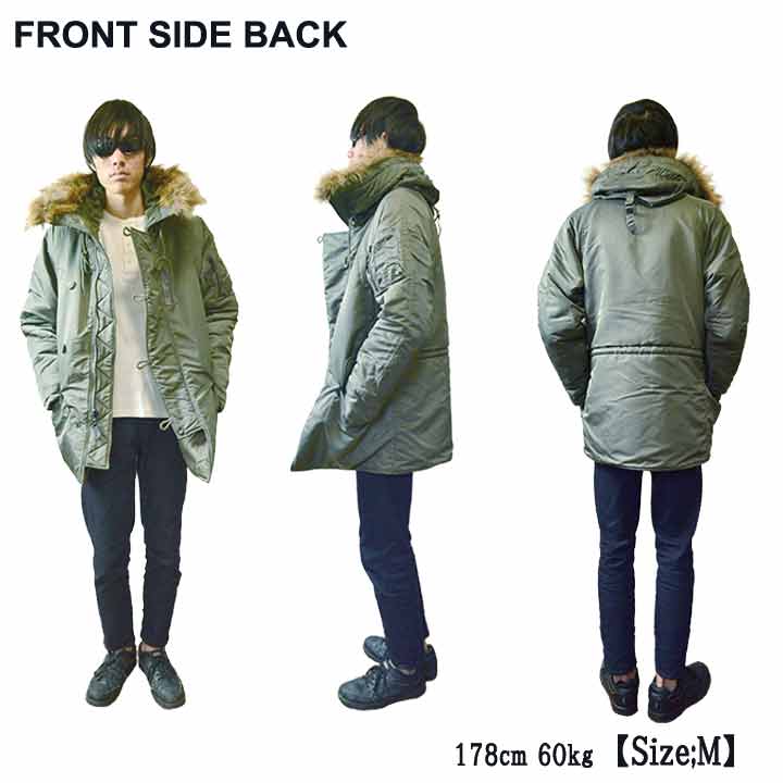 ジャケット N3b メンズ アウター S 2xl 全3色 大きいサイズ ミリタリージャケット アメカジ