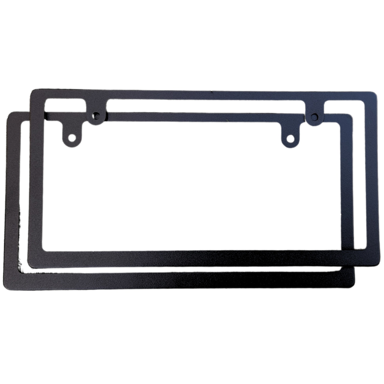 新基準対応】 縁隠し ナンバープレート 軽自動車 カーボン ブラック