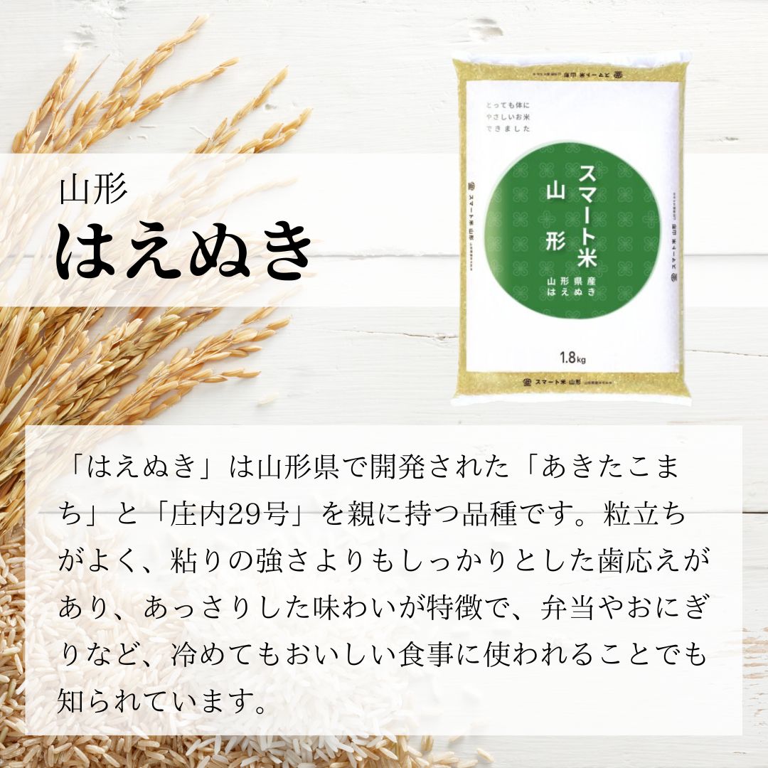 スマート米 山形県産 はえぬき 精米    残留農薬不検出   5.0kg (令和5年産)｜smartagrifoods｜02