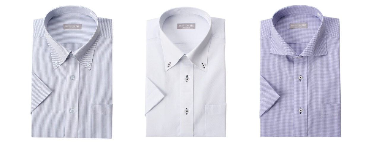 半袖 ワイシャツ 3枚セット クールビズ 襟高デザイン Yシャツ 形態安定 メンズ 半袖シャツ 白 ...