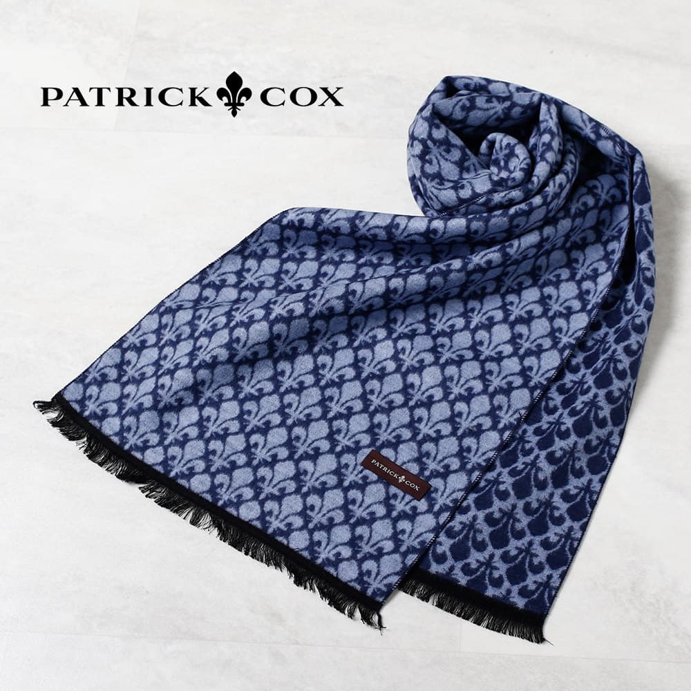 未使用 日本製 PATRICK COX パトリック コックス シルク マフラー PATRICK COX（パトリックコックス） ペアマフラー マフラー ペア お