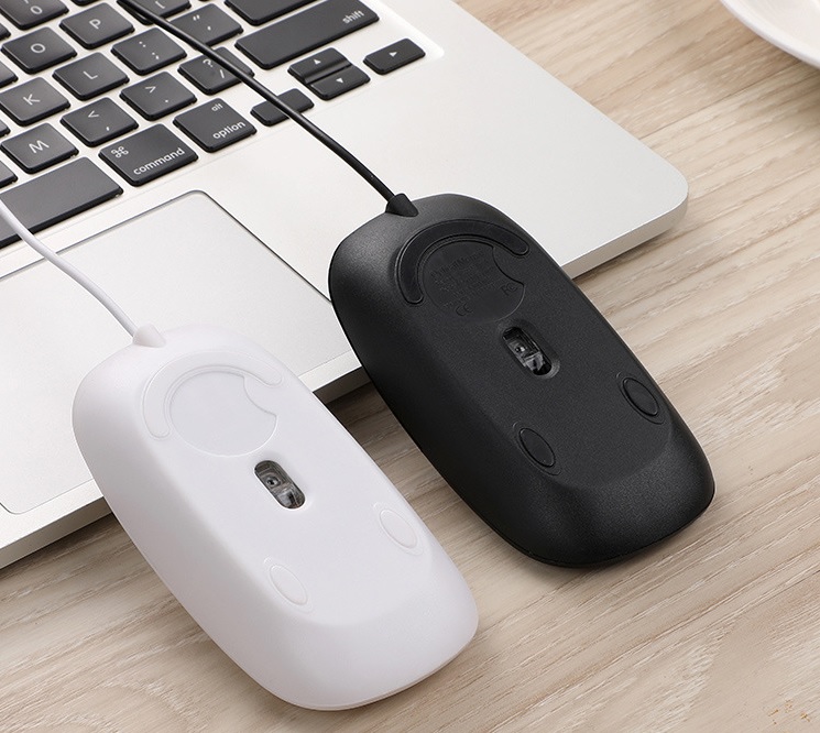 日本初の 光学式有線マウス シンプルデザイン 有線 USB 簡単接続 光学式 有線マウス 小型 左右対称型 軽量 使いやすい  d-leite.com.br