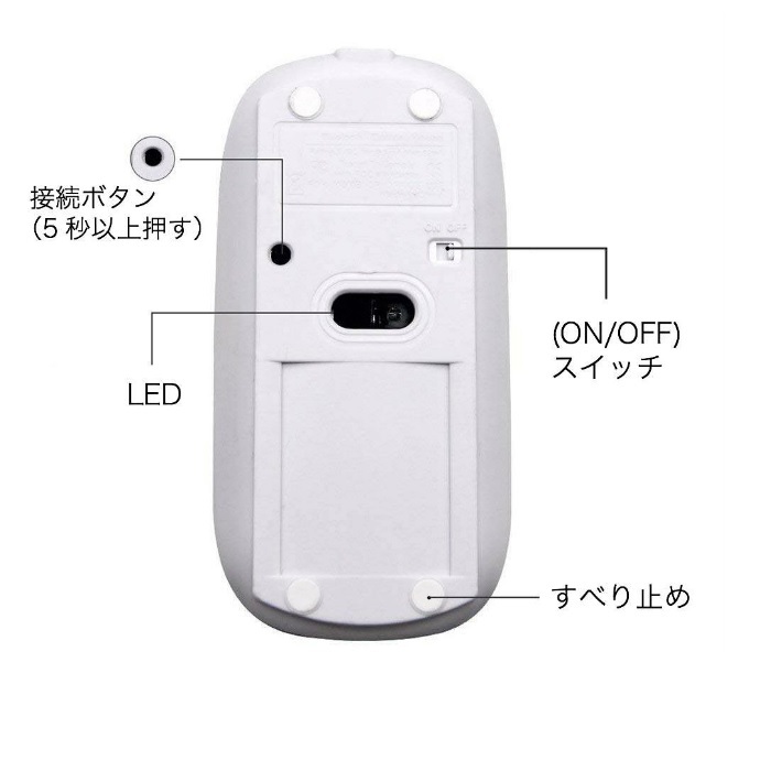 ワイヤレスマウス mouse 無線マウス Bluetoothマウス PC タブレット スマホ iphone android 対応 小型 充電式 長時間  光学式 ワイヤレス マウス LEDマウ 【予約受付中】