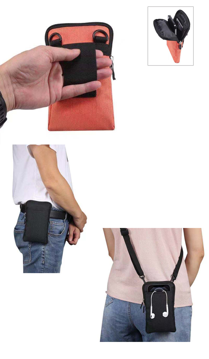 人気のスマホ用ウエストバッグ ヒップバッグ 小物収納