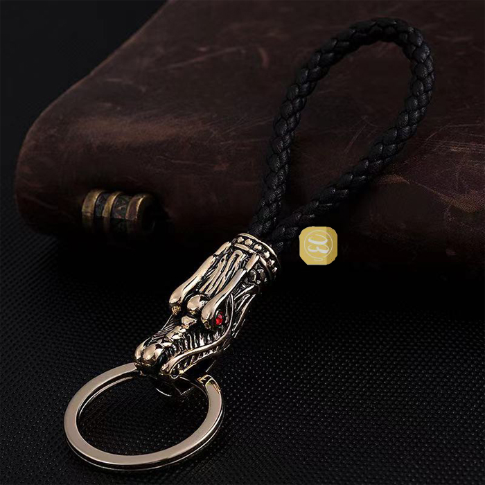 お買い得キーホルダー 亜鉛合金 竜頭 ドラゴン キーホルダー 車 家 鍵