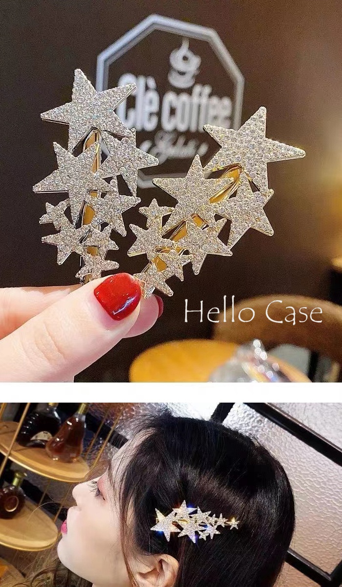 キラキラ輝くヘアクリップ
