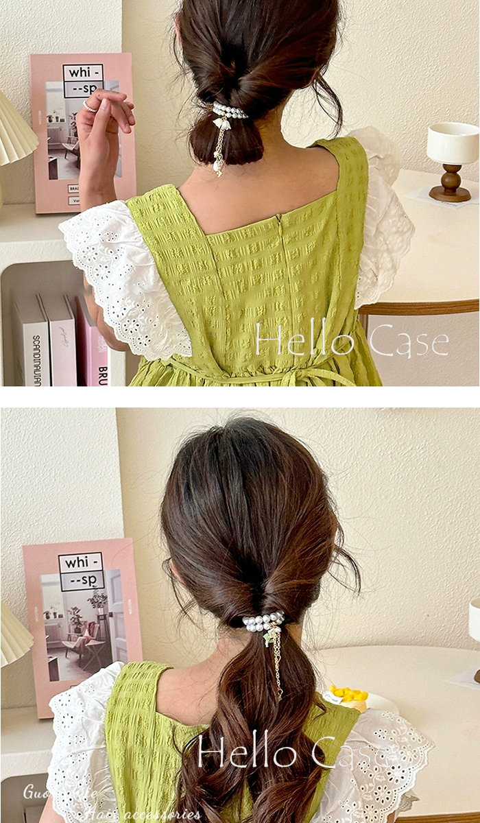 女性に人気なヘアアクセサリーパールヘアゴム