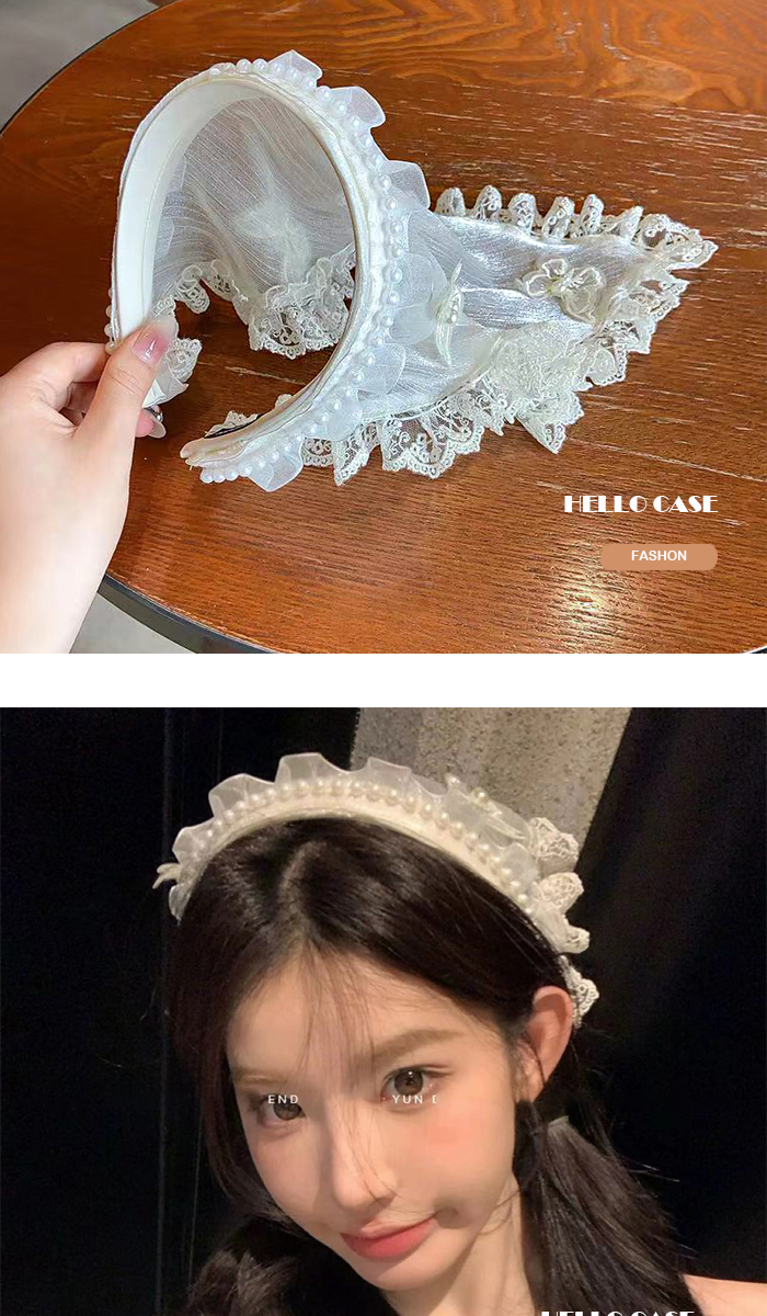 カチューシャ ヘアバンド ヘアアクセサリー 蝶々 パール 可愛い 清純