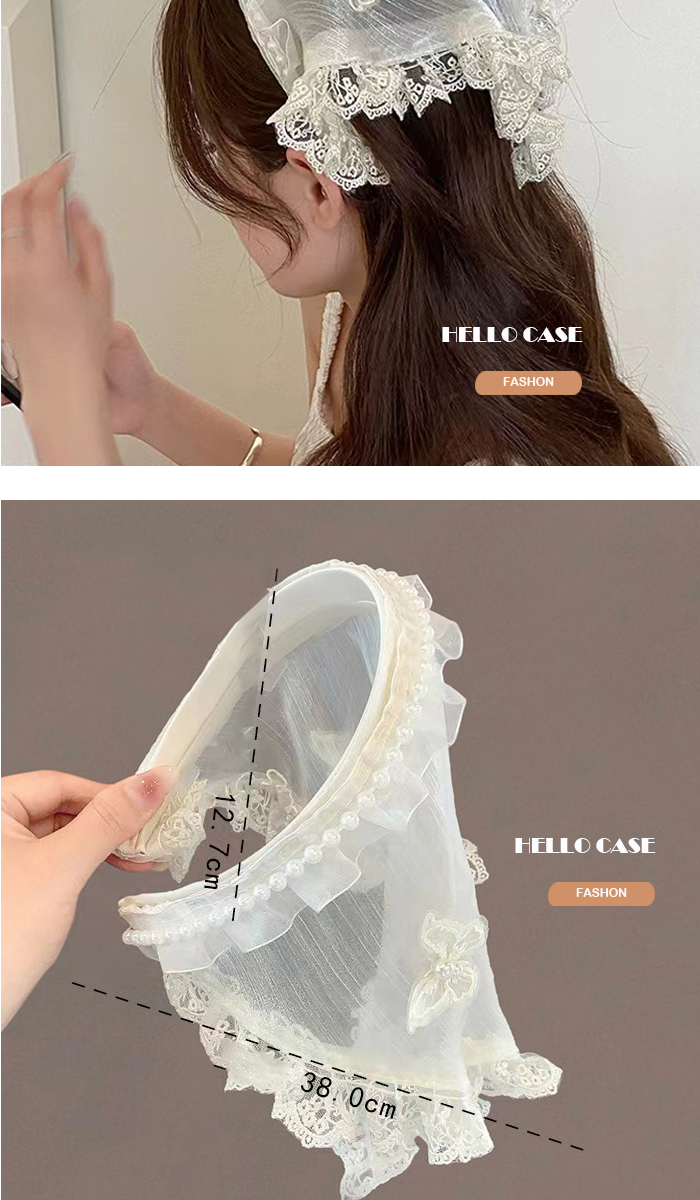 カチューシャ ヘアバンド ヘアアクセサリー 蝶々 パール 可愛い 清純