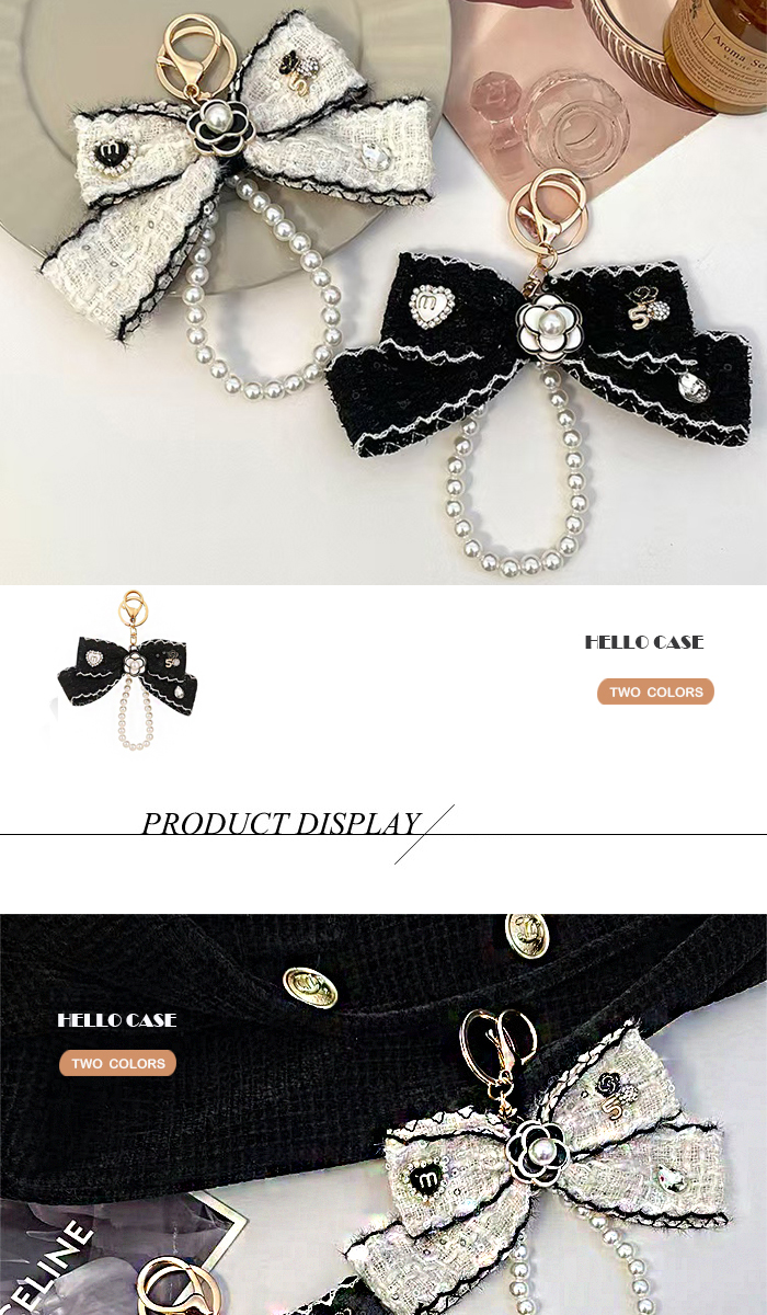 女性に人気なバッグチャーム カラフル花ビラ