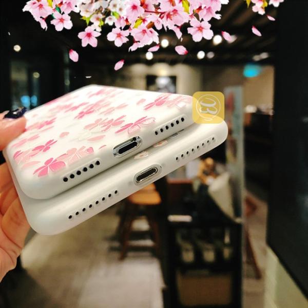 iPhone XR Xs max 花柄 桜 スマホケース ソフトケース さくら お花見