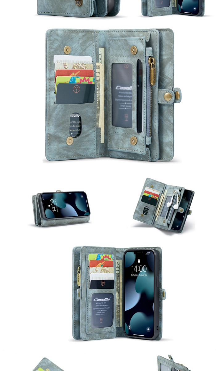 iPhone 13 Pro Max 手帳型ケース カバー 衝撃吸収 取り外し可能