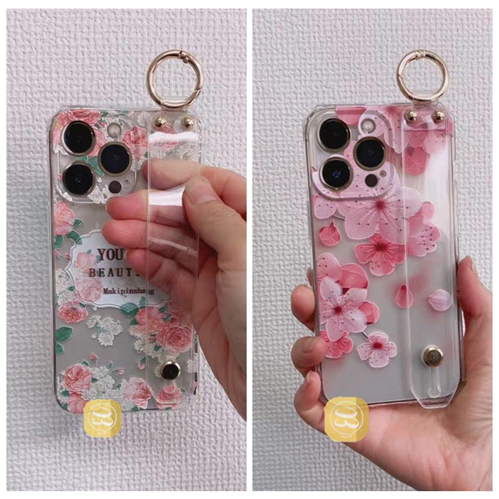 iPhone13 13pro バンド付き　カラー01 楽天市場】iPhone13 13pro 12 12pro ケース フラワーリング