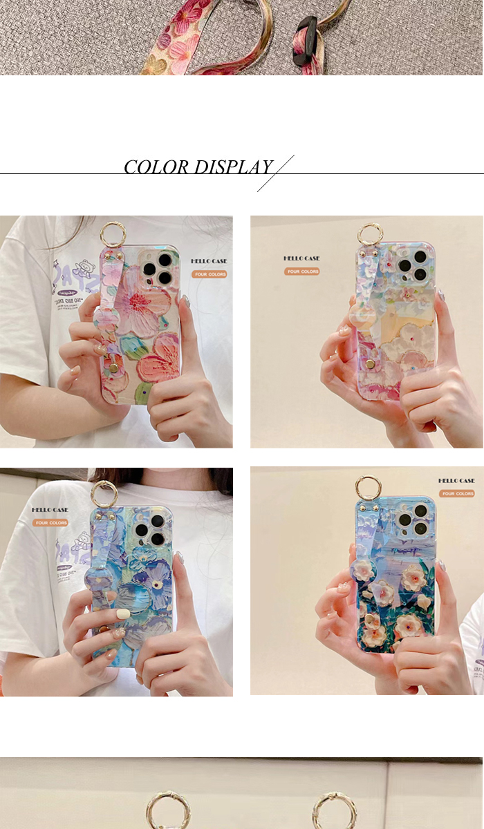 ハンドベルト、リングホルダー、ネックストラップ付き付きiPhone 用ケース