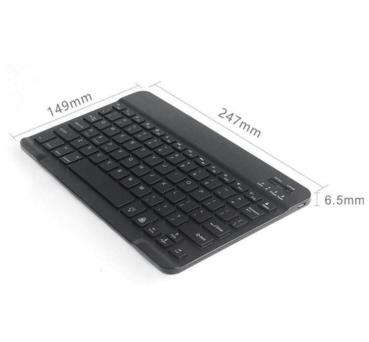 Bluetooth キーボード 超薄 7カラーLEDバックライト タブレット iPad
