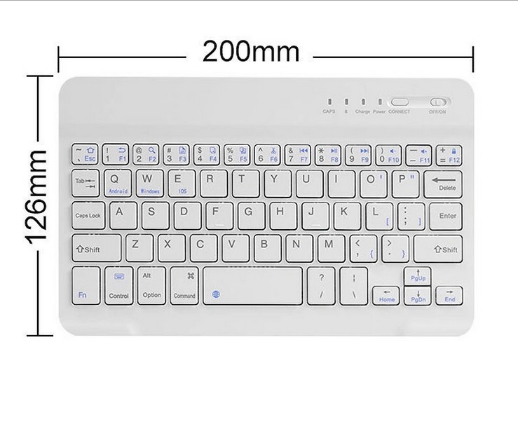 Bluetooth  キーボード 8インチ タブレット iPad スマホ  iphone アンドロイド　Bluetoothキーボード  7-8インチ汎用 USB充電式　コンパクト  持ち運び  接続