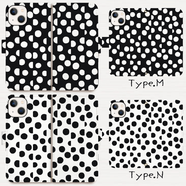 iphone16e ケース 手帳型 iphone15 スマホケース iphone16 iphone16pro ケース iphone14 iphone13 手帳型ケース iphoneSE 水玉 ドット 北欧風 ピンク | iPhone | 08