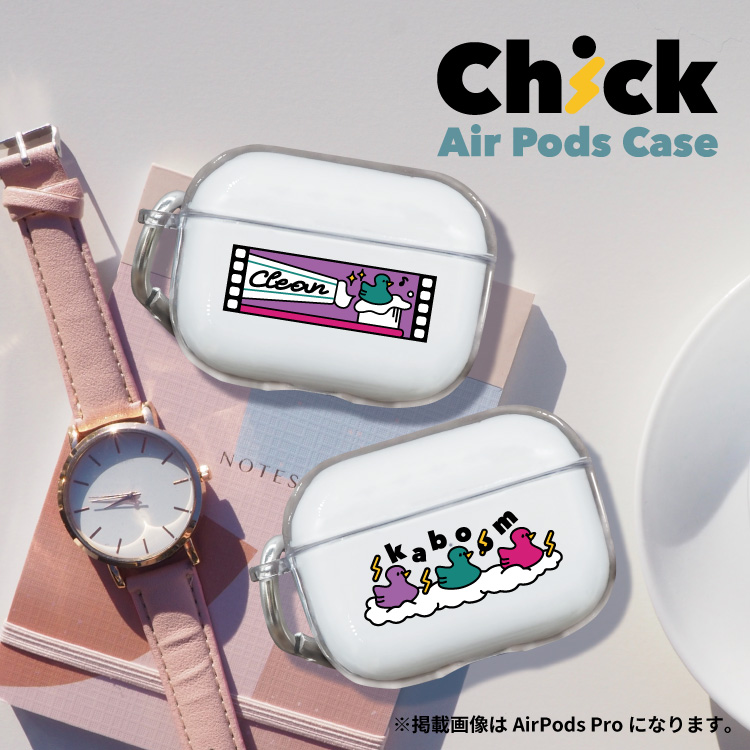 AirPodsケース AirPodsPro AirPods3 エアーポッズ 韓国 イヤホン ひよこ アイスクリーム｜smartphonecase-y｜02