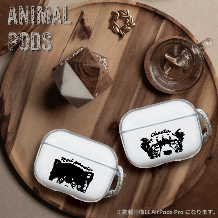 AirPodsケース AirPodsPro AirPods3 エアーポッズ 韓国 イヤホン 猫 犬 パンダ 動物｜smartphonecase-y｜02