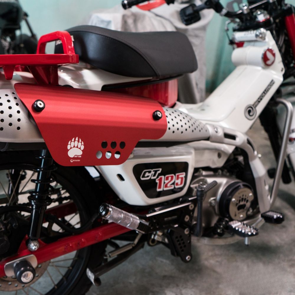 HONDA CT125 JA65用純正マフラー REVOLUTION マフラーガード ホンダ ハンターカブCT125用 HONDA
