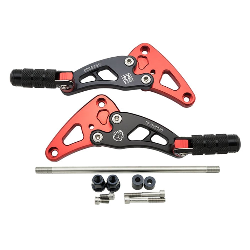 REVOLUTION ホンダ Monkey125用リアフットペグ タンデムステップ REVOLUTION ホンダ Monkey125用リアフットペグ タンデムステップ