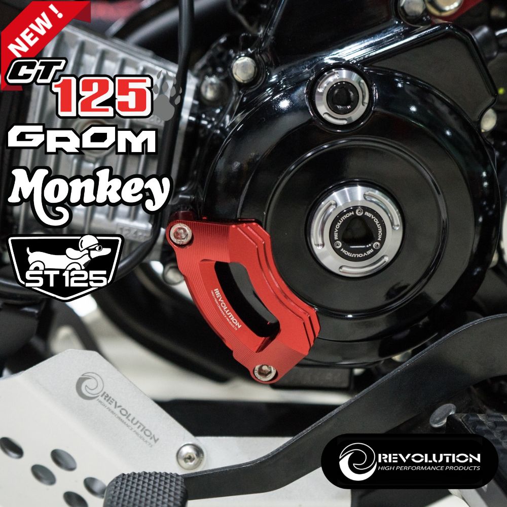 ホンダ ハンターカブCT125(2023) DAX125 GROM Monkey(5速)用エンジンプロテクターカバー/REVOLUTION  ENGINE PROTECTOR COVER For HONDA JA65 JB04 JB03 JC92