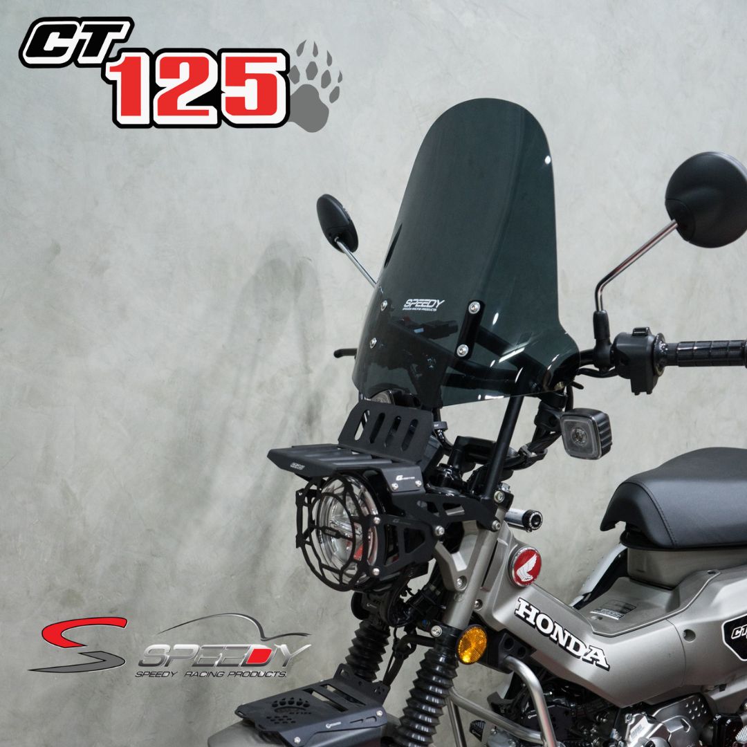 ホンダ ハンターカブCT125ウインドシールド スモーク/クリア SPEEDY