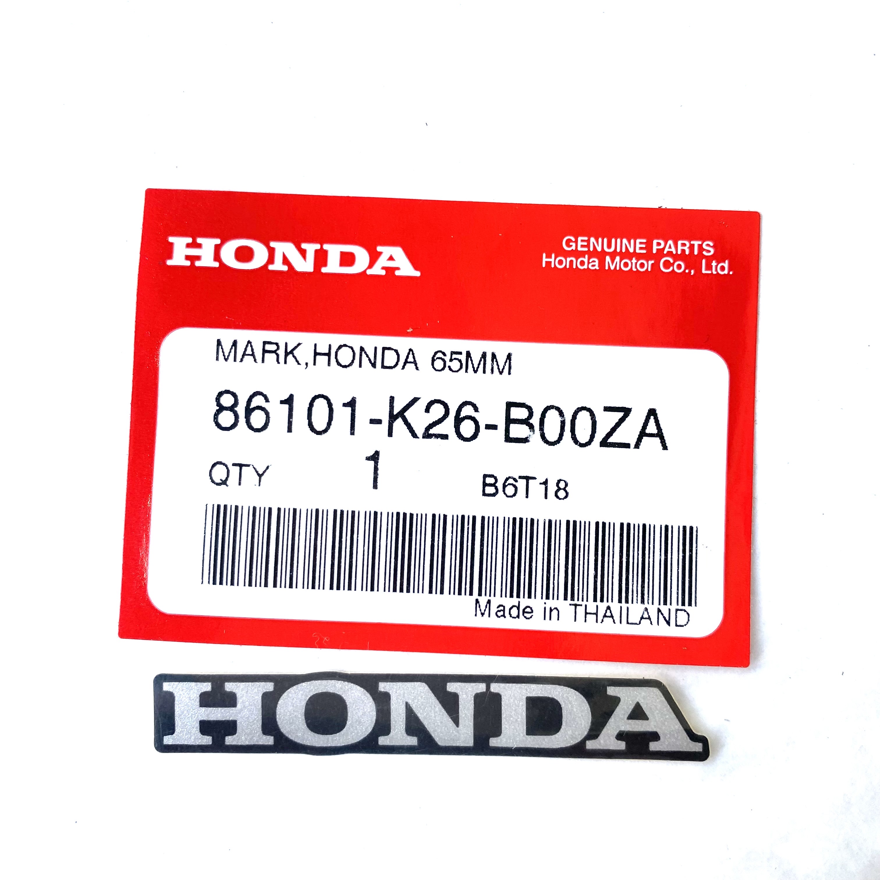 ホンダ（HONDA） 純正 65mmマークデカールステッカー Bike