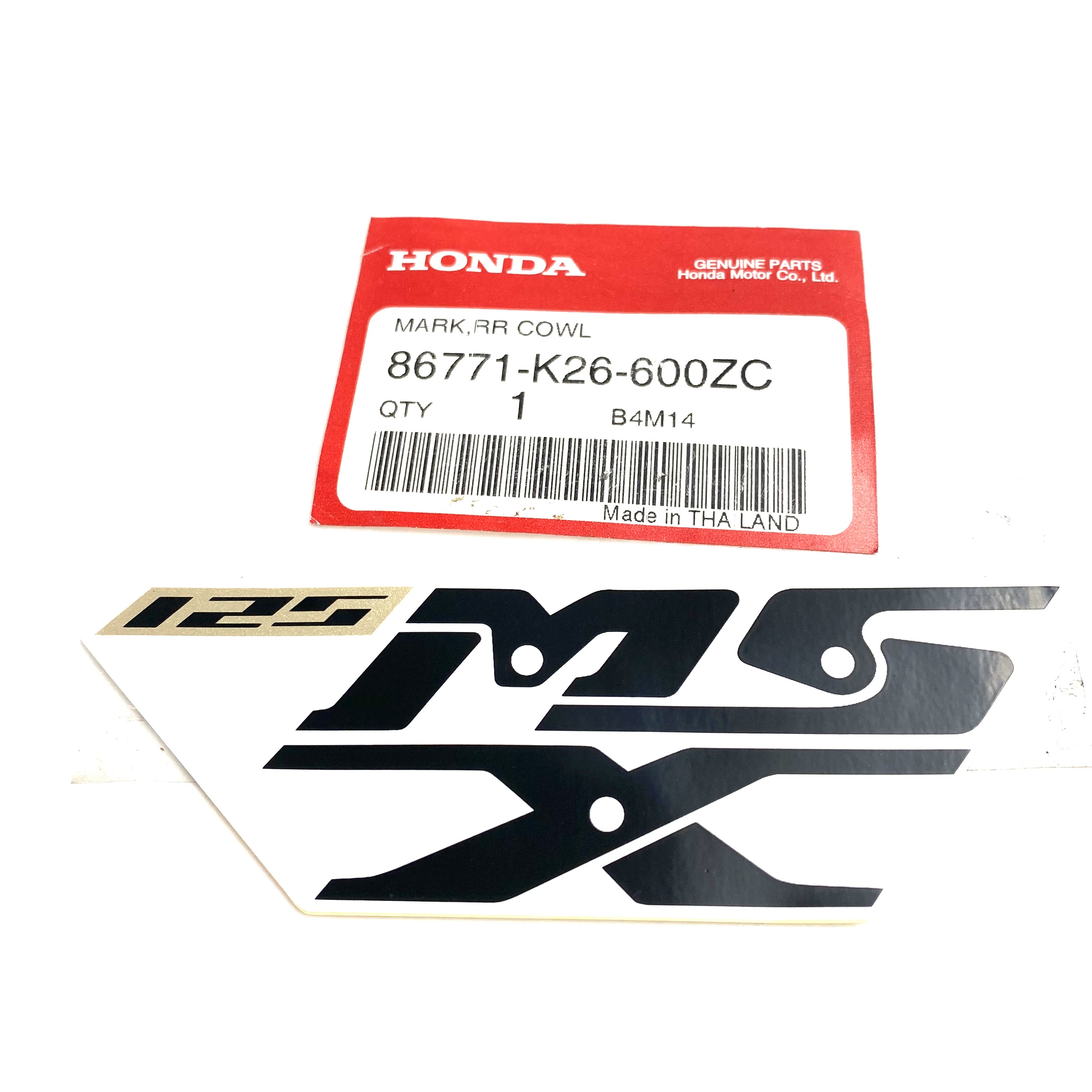 ホンダ（HONDA） 純正 リアシートカウル用ステッカー/MSX125 グロム用