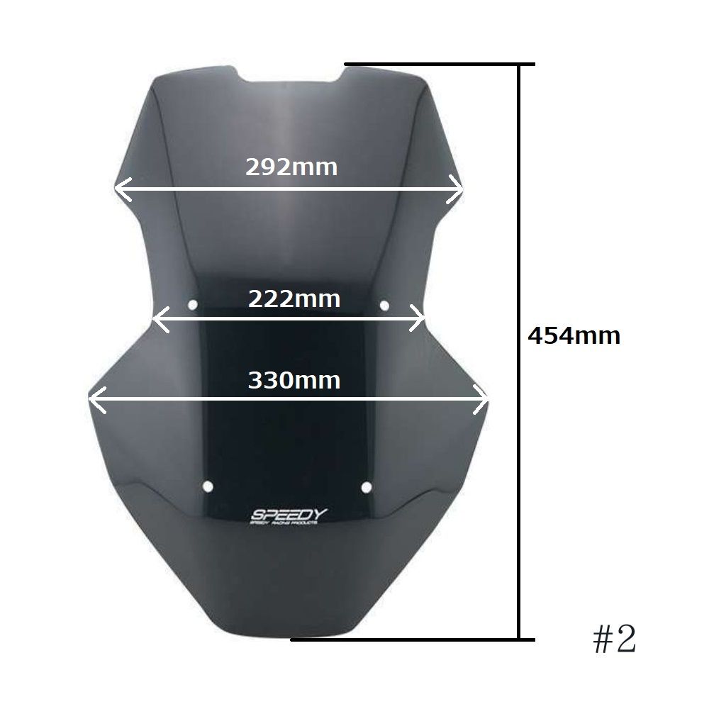 ホンダ ADV150/160 ウインドシールド SPEEDY Windshield #02