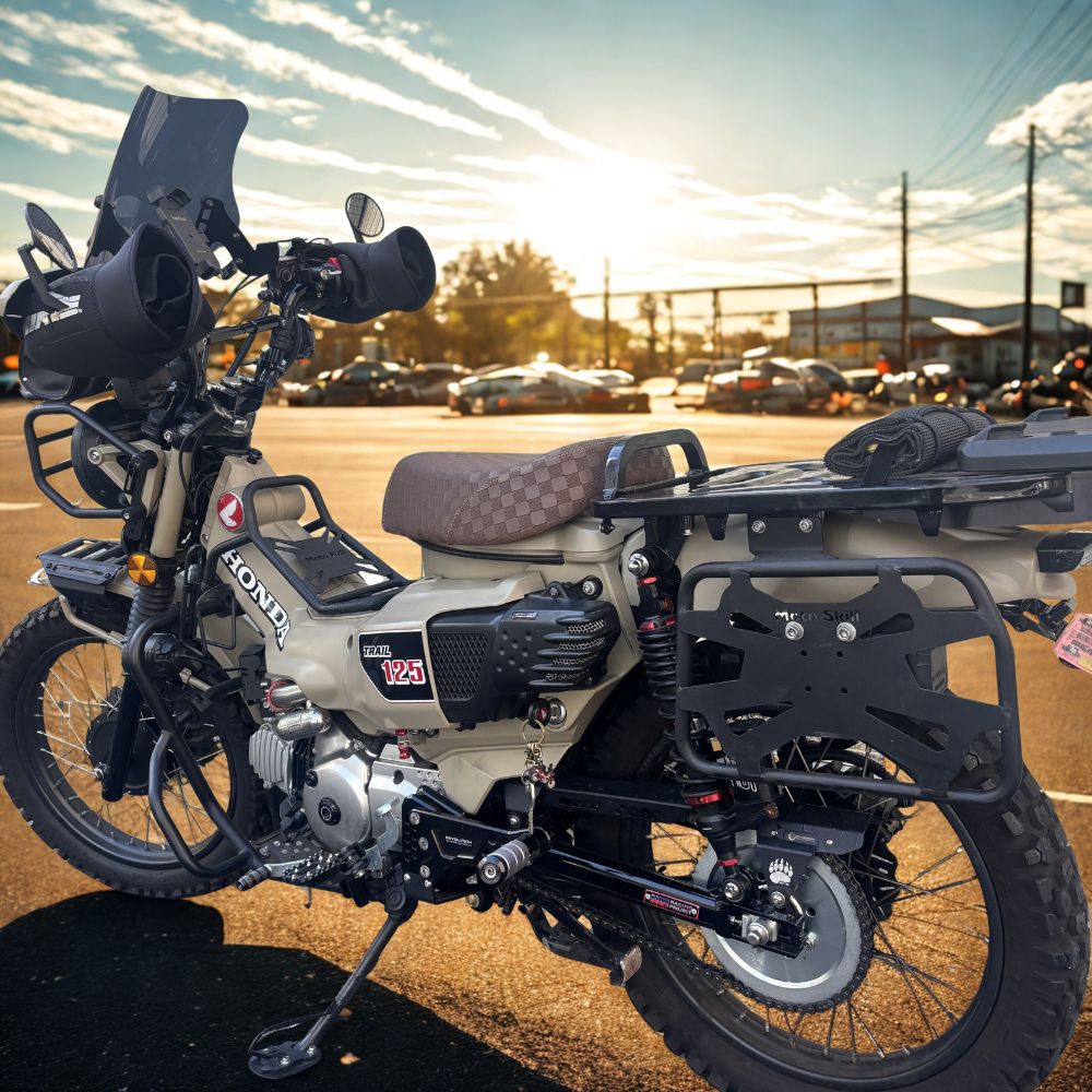 HONDA CT125 ハンターカブ レトロ カスタムシート チェッカーパターン