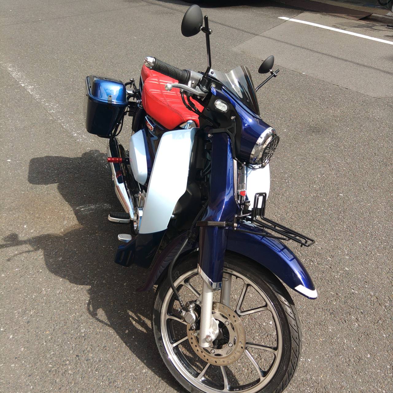 ホンダスーパーカブC125 ハンターカブCT125共通ミラー ブラック CA26/K