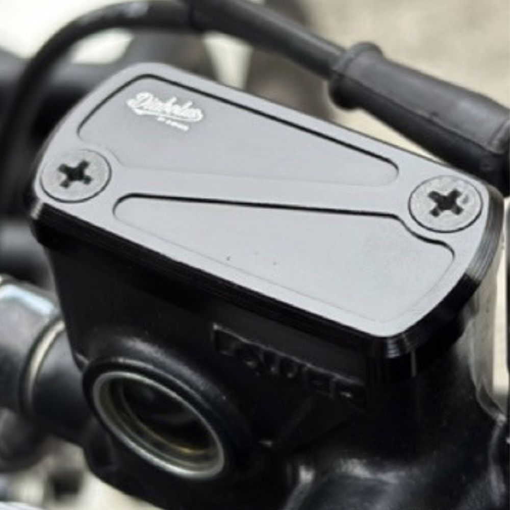 CT125 ハンターカブ JA55 JA65 ブレーキカバー リザーバーカバー マスターシリンダー アルミ ブラック カスタムパーツ CNC Diabolus