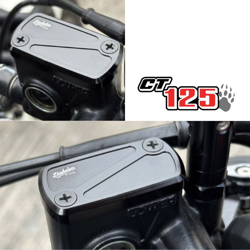 CT125 ハンターカブ JA55 JA65 ブレーキカバー リザーバーカバー マスターシリンダー アルミ ブラック カスタムパーツ CNC Diabolus