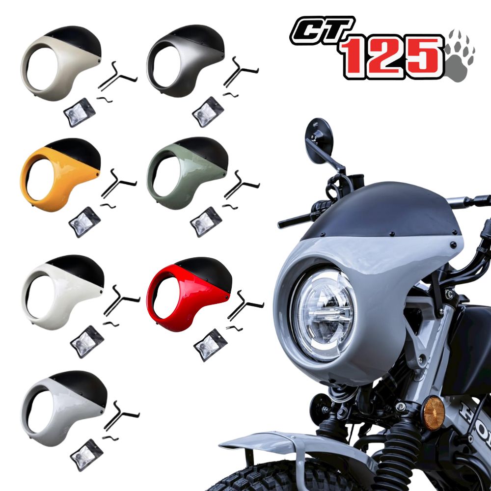 ホンダ CT125 ハンターカブ 専用 ビッグヘッドライトカバー ウインド