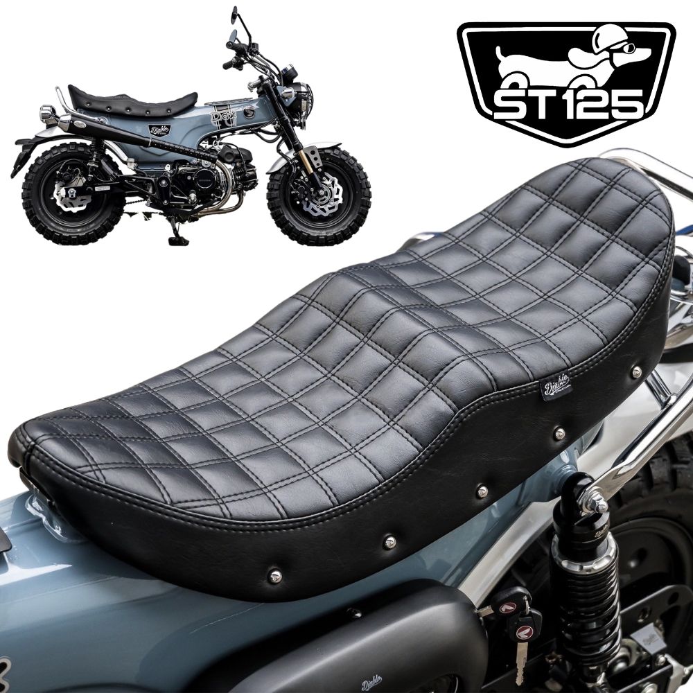 ホンダ ダックス ST125用交換スリム ペアカスタムシート DX040 / Diablo Custom Works Driver-passenger  cushion Seat For Honda DAX125 : dx040 : SmartSmokers - 通販 - Yahoo!ショッピング