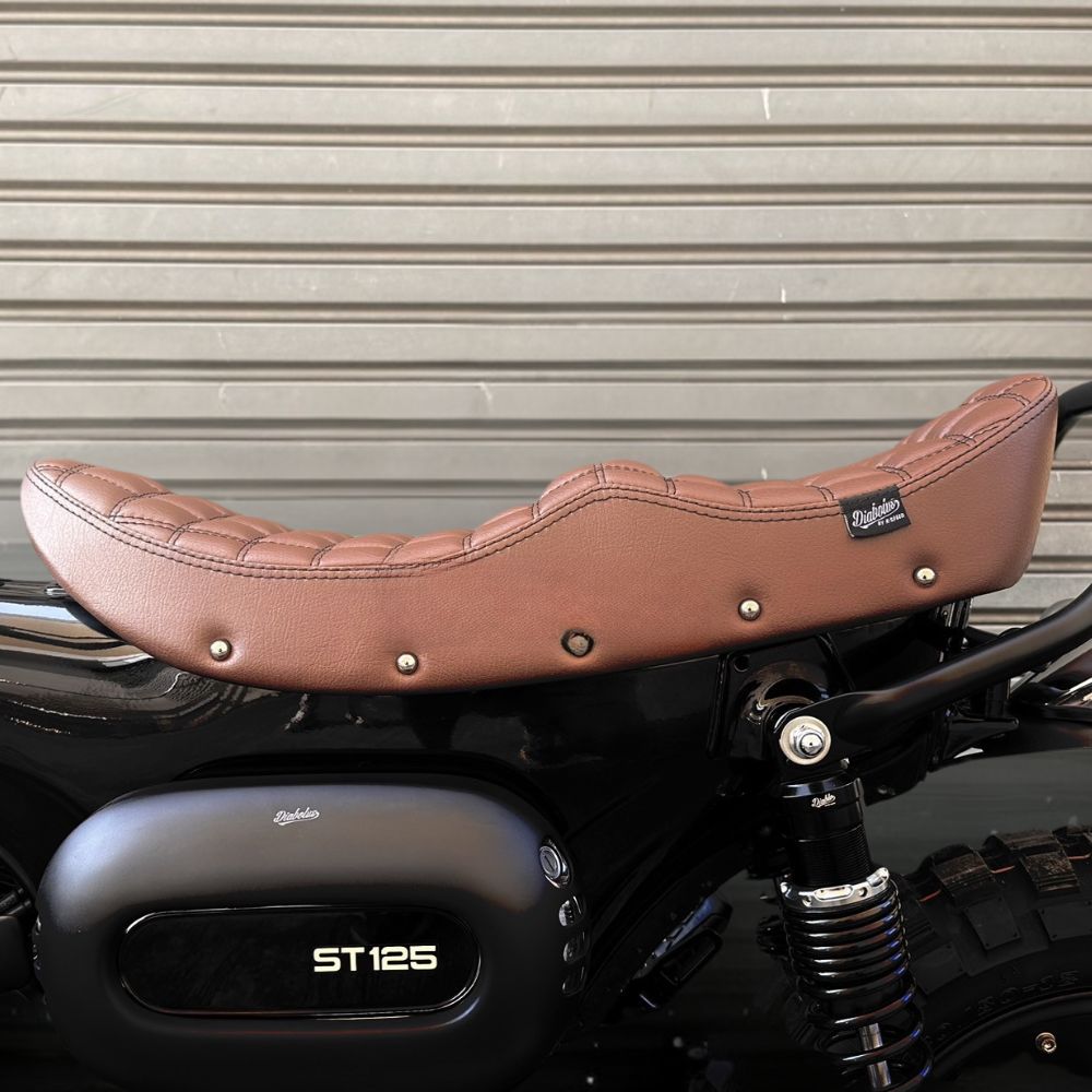 ホンダ ダックス125用スリム ブラウンペアカスタムシート DX073
