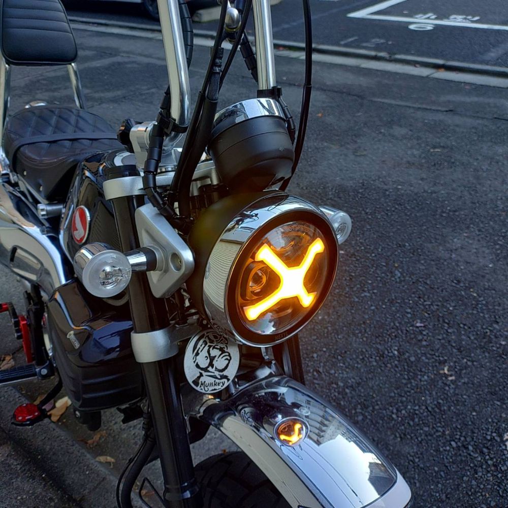 モンキー125 ヘッドライト LED モンキー HONDA Monkey125 モンキー125 LEDヘッドライト Xライン 4色