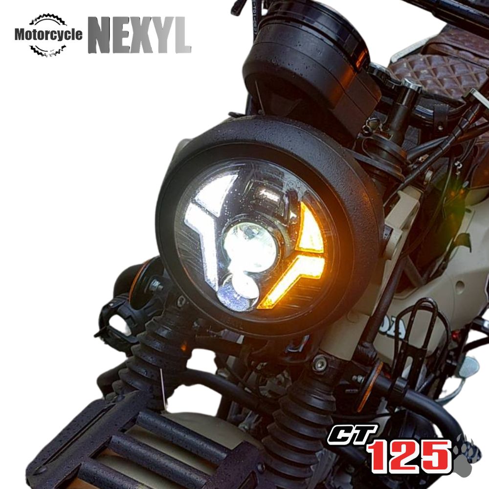 ホンダ（HONDA） HONDA CT125 用 ウインカー内蔵 LEDヘッドライト デイ