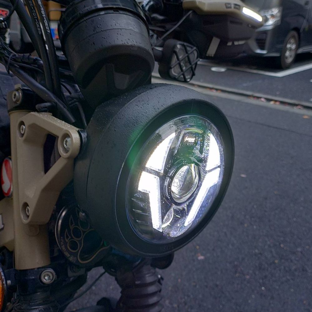 HONDA CT125 用 ウインカー内蔵 LEDヘッドライト デイライト搭載 ロー